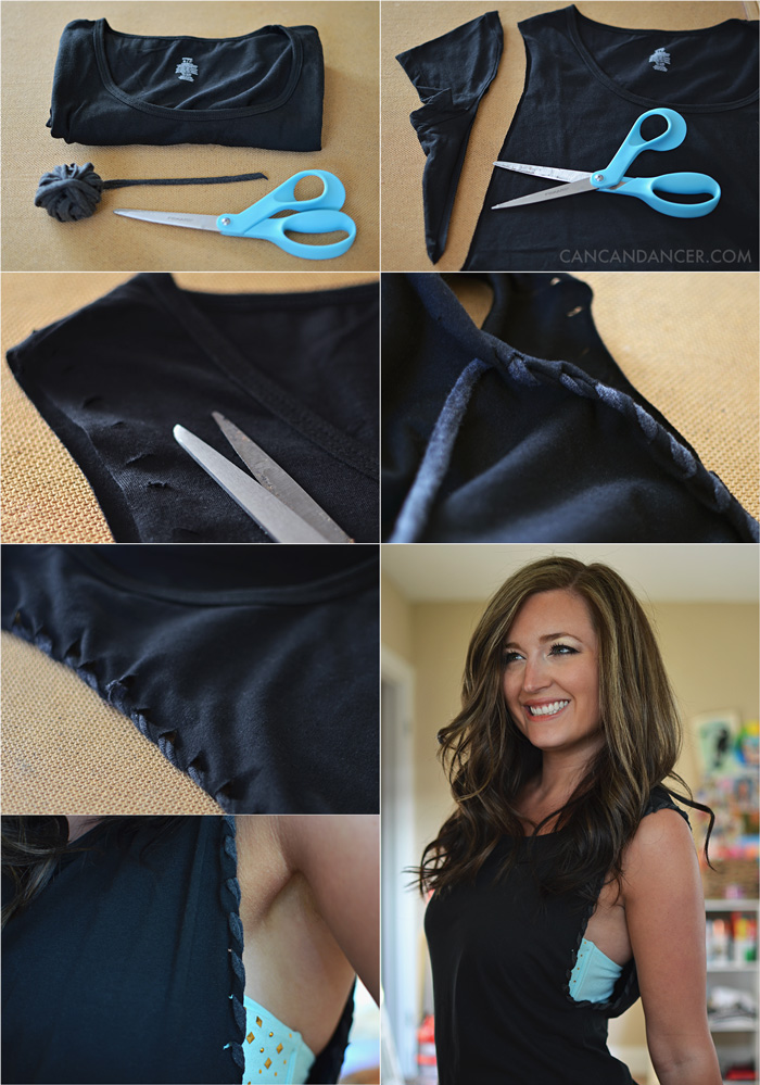 How To Cut A T-Shirt Into A Tank Top/Muscle T-Shirt 