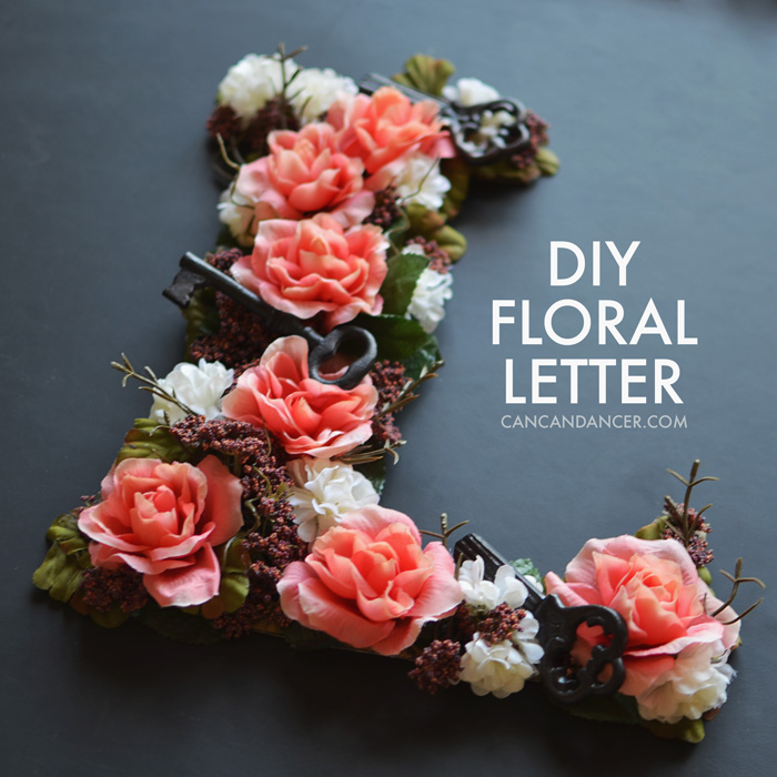 DIY Faux Flower Monogram