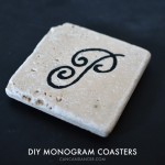 DIY Monogram Coasters