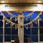 DIY Burlap & Lace Bunting